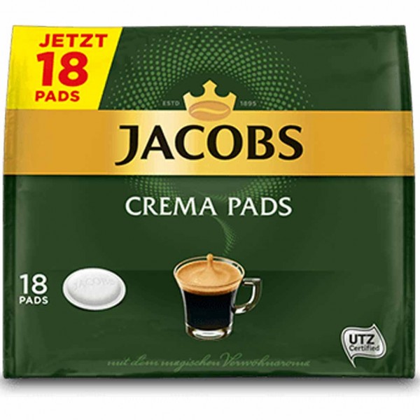Jacobs Kaffeepads Crema Pads 18er 118g MHD:10.6.23