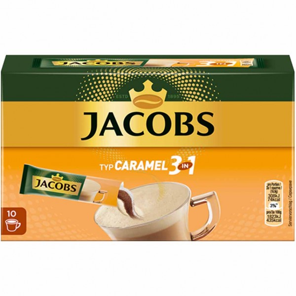 Jacobs Sticks 3 in1 Caramel 10x16,9g=169g MHD:11.1.25