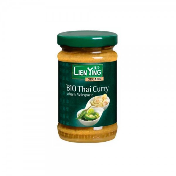 Lien Ying Bio Thai Curry Scharfe Würzpaste 120g MHD:16.7.25