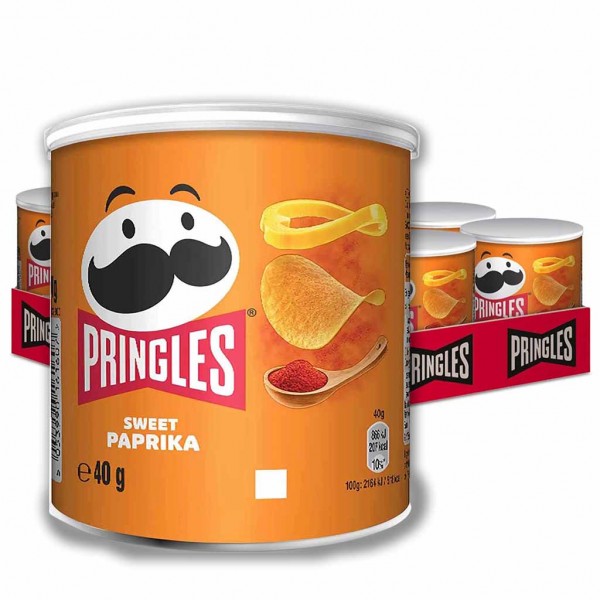 Pringles Sweet Paprika Snacksize 12x40g 480g