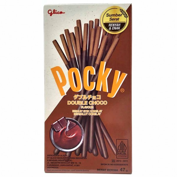 Pocky Double Choco Flavour Sticks Choco Geschmack 45g EAN 8990044000031