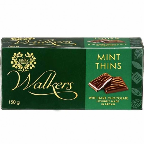 Walkers Dark Chocolate Mint Thins 135g MHD:30.9.22