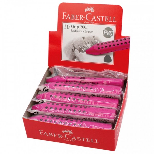Faber Castell Radierer Dreikant Grip pink
