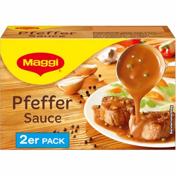 Maggi Sauce Pfeffersauce 2er Pack für 500ml MHD:28.2.25