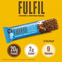 Fulfil Vitamin&Protein Riegel Chocolate Crunch Geschmack 15x55g = 825g