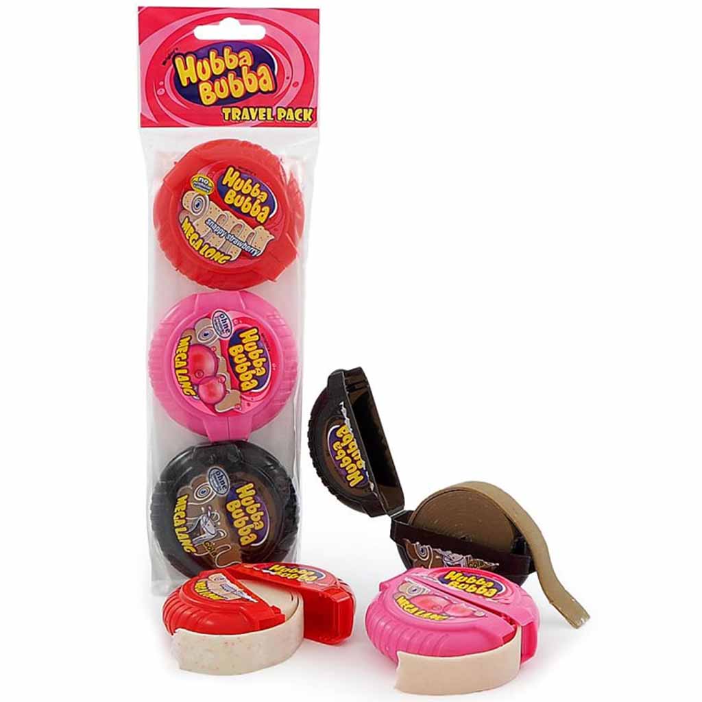 Hubba Bubba Bubble Tape Travel Pack 3er 168g