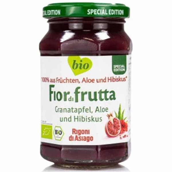 Fior di frutta Granatapfel Aloe Hibiskus Bio Fruchtaufstrich 260g MHD:16.1.26