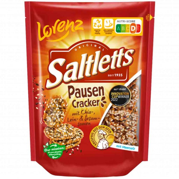 Lorenz Saltletts Pausen Cracker 100g MHD:22.10.24