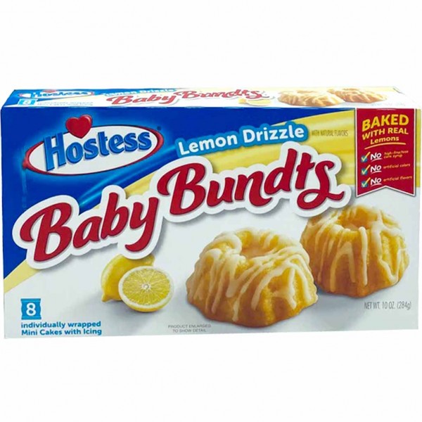 Hostess Baby Bundts Lemon Drizzle 8er 284g MHD:10.10.22