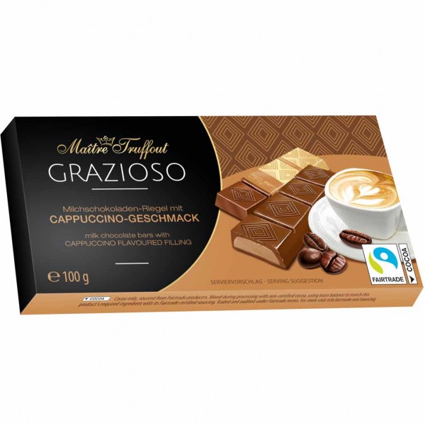 Maître Truffout Grazioso Cappuccino-Geschmack 100g MHD:28.7.24