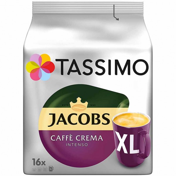 Tassimo Jacobs Caffè Crema Intenso XL 16 Kaffee Kapseln MHD:13.2.25