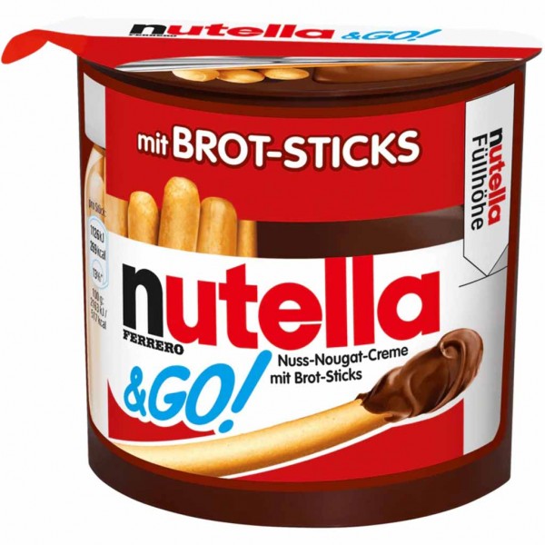 Nutella &amp; Go - Brotsticks &amp; nutella 52g MHD:2.10.24