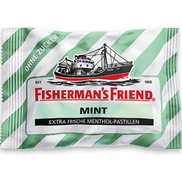 Fishermans Friend MINT ohne Zucker 25g MHD:31.12.25