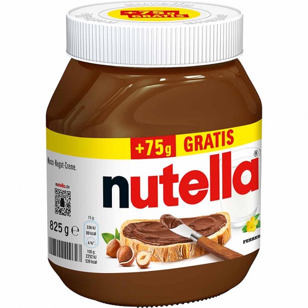 Nutella Brotaufstrich im Glas 825g MHD:19.1.25