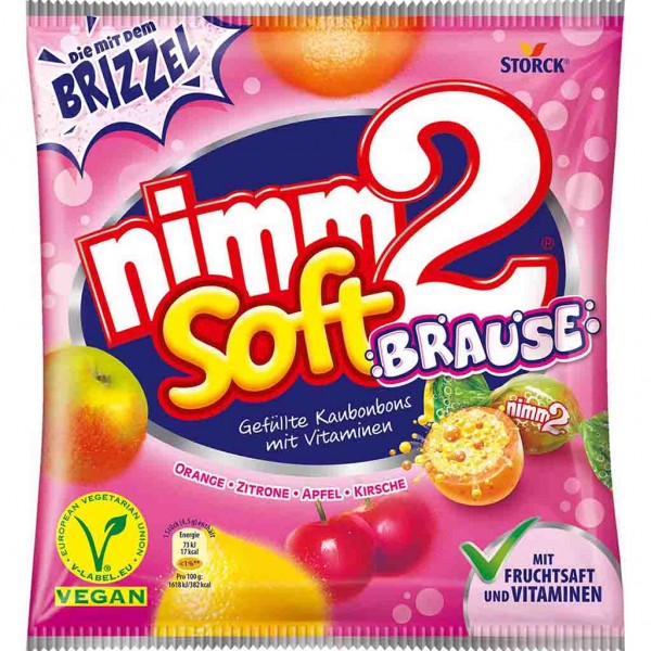 Nimm2 Soft Brause Kaubonbon 215g MHD:30.5.23