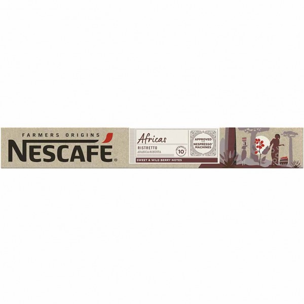 Nescafe Farmers Origins Nespresso Africas Ristretto 10er 55g MHD:15.10.23
