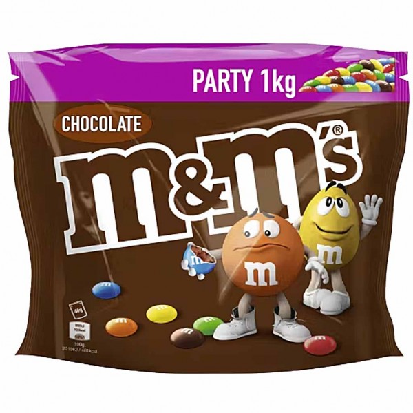 M&M's Party 1000g Chocolate 1kg MundMs