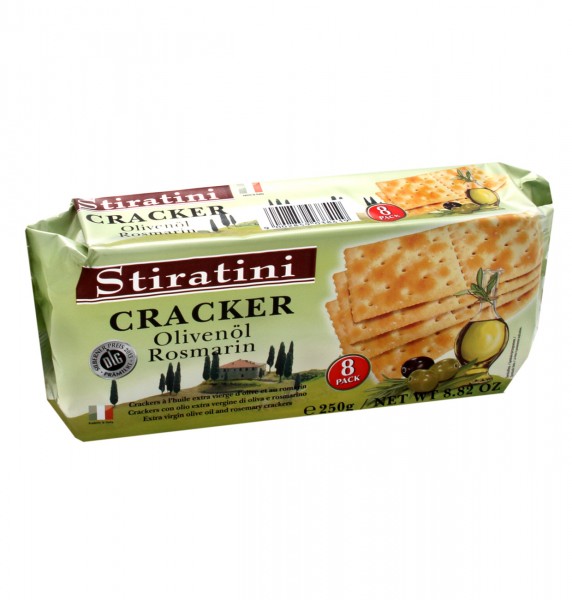 Stiratini Cracker mit Olivenöl &amp; Rosmarin 250g MHD:20.8.24