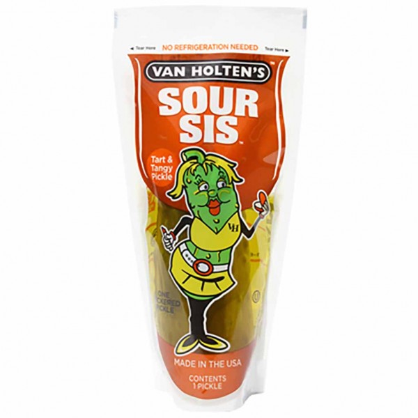 Van Holten&#039;s SOUR SIS - TART&amp;TANGY PICKLE 196g MHD:19.7.25