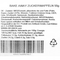 80x Bake Away Zuckerwaffeln á 55g=4,4kg MHD:18.12.23
