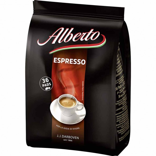 Alberto Espresso Kaffeepads 36er 252g MHD:30.3.25