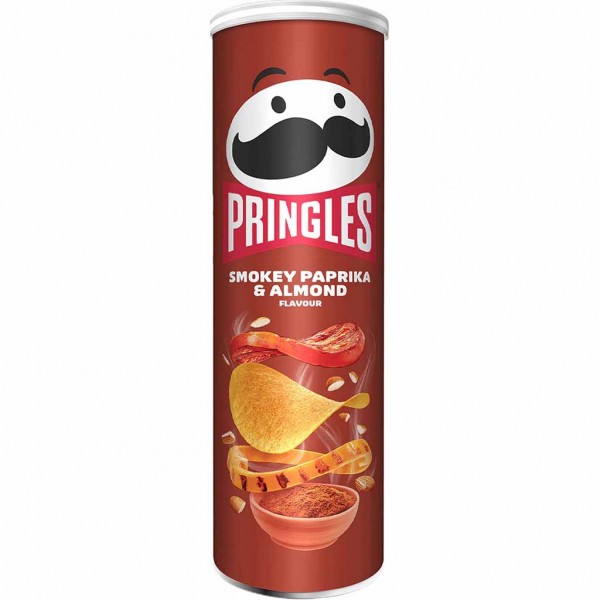 Pringles Smokey Paprika &amp; Almond 185g MHD:16.9.23