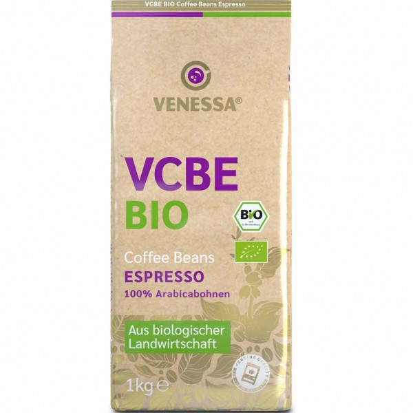 Venessa VCBE BIO Espresso Arabicabohnen 1000g MHD:30.11.23
