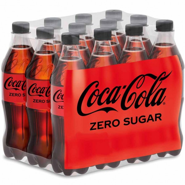 12x Coca-Cola Zero PET á 0,5L=6L MHD:31.5.23