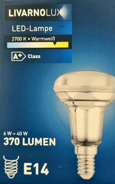 Livarno LED - Lampe 2700K Warmweiß 370 Lumen E14