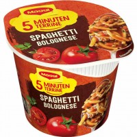 8x Maggi 5 Minuten Terrine Spaghetti Bolognese á 60g=480g MHD:31.12.24