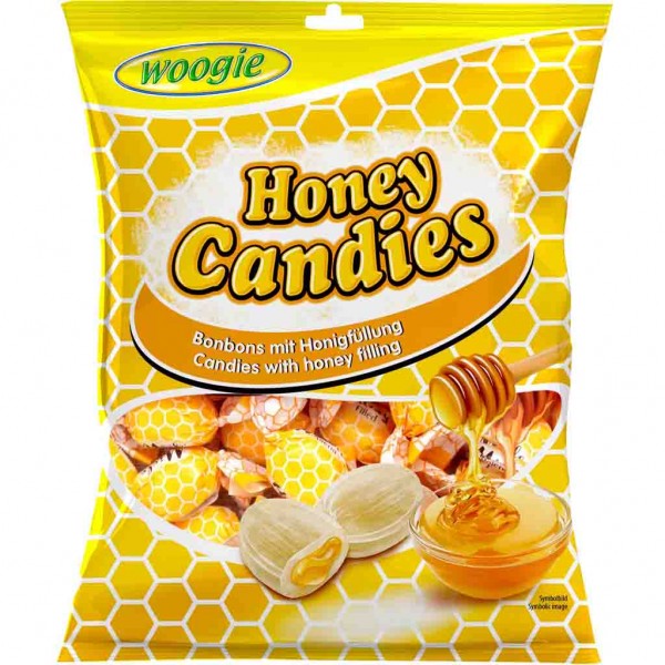 Woogie Honey Candies - Bonbons mit Honigfüllung 150g MHD:1.10.26