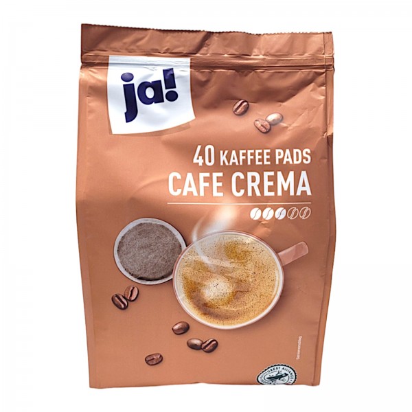 ja! Kaffee Cafe Crema 40 Pads MHD:30.3.26
