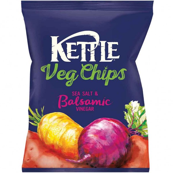 Kettle Veg Chips Sea Salt &amp; Balsamico 100g MHD:24.6.23