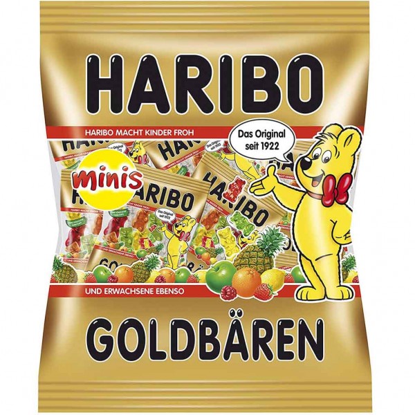 Haribo Goldbären Minibeutel 250g = 20 Beutel MHD:30.1.25