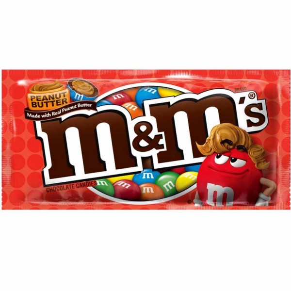 M&Ms USA Peanut Butter Chocolate Dragees 46g 04014407 