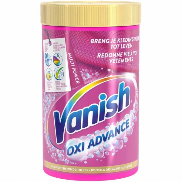 Vanish Fleckenentferner Pulver Oxi Action Pink Maxi Pack 1,2kg