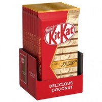KitKat Delicious Coconut Tafelschokolade 112g MHD:30.9.22