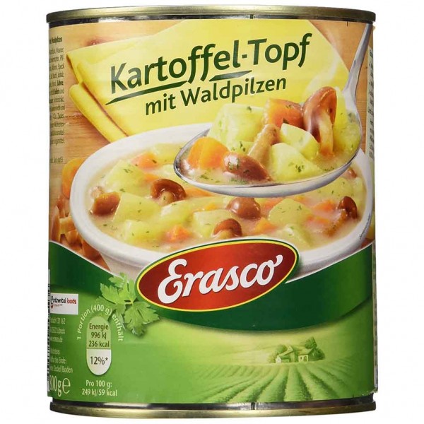 Erasco Eintopf Kartoffel-Topf mit Waldpilzen 800g MHD:30.12.26