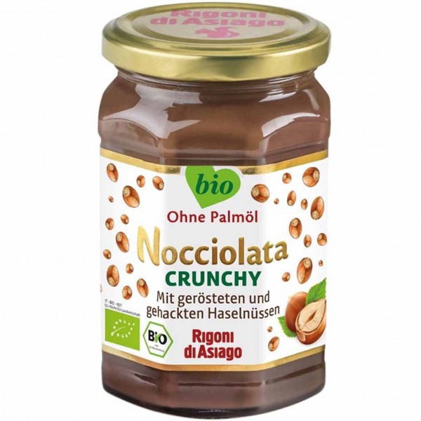 Nocciolata Crunchy Bio Haselnuss-Nougat-Creme 250g MHD:18.5.25