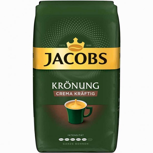 Jacobs Krönung Café Crema kräftig ganze Kaffeebohnen 1000g MHD:22.9.25