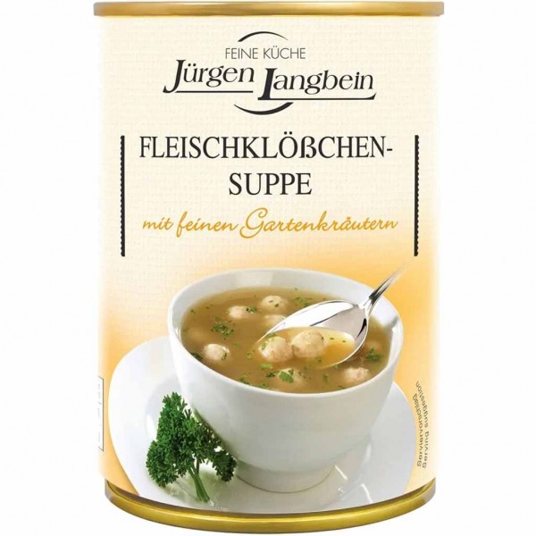 Jürgen Langbein Fleischklößchen-Suppe 400ml MHD:25.10.26