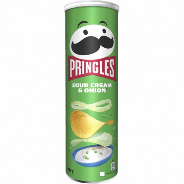 Pringles Sour Cream &amp; Onion 185g MHD:30.10.24