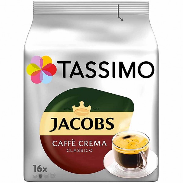 Tassimo Jacobs Caffè Crema Classico 16 Kapseln MHD:6.2.24