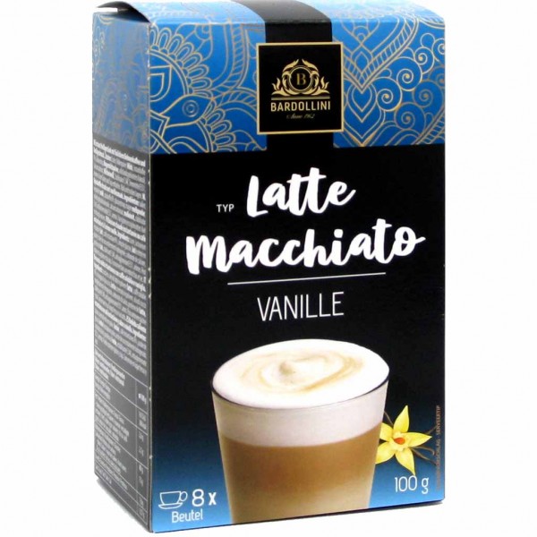 Bardollini Latte Macchiato Vanille 8er 100g MHD:10.7.25