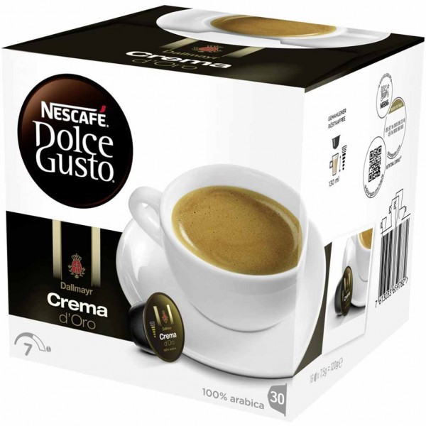 Nescafe Dolce Gusto Kapseln Dallmayr Crema d&#039;Oro 30 Tassen 225g MHD:31.5.25