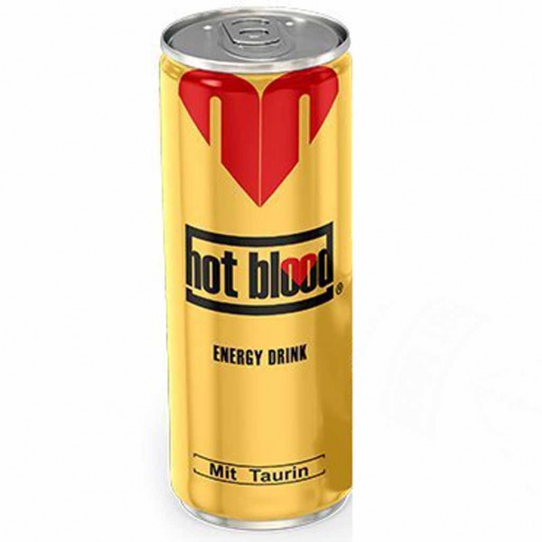 24x hot blood Energy Drink Classic á 250ml=6L MHD:9.7.24