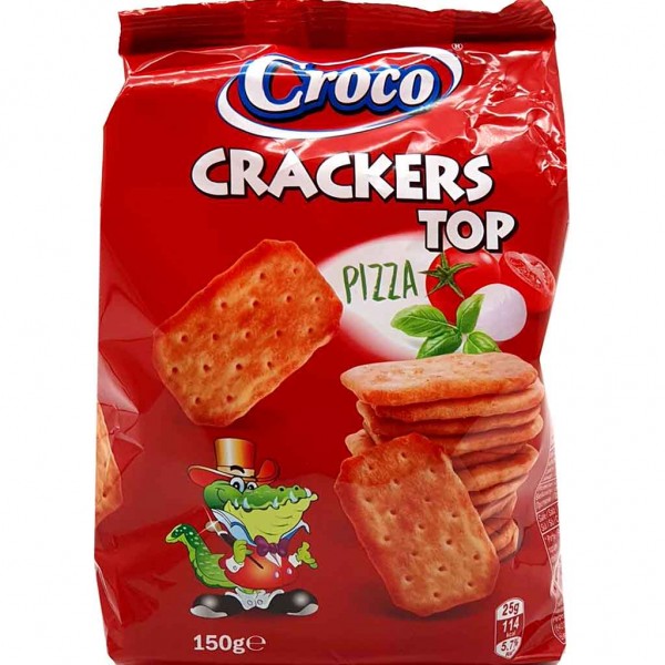 Croco Crackers Top mit Pizzageschmack 150g MHD:22.12.24