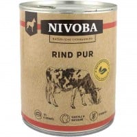 6x Nivoba natürliche Tiernahrung Rind Pur á 800g=4,8kg MHD:18.7.25