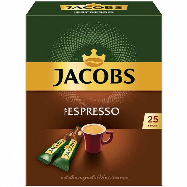 Jacobs Sticks Espresso 25er 45g MHD:30.1.26