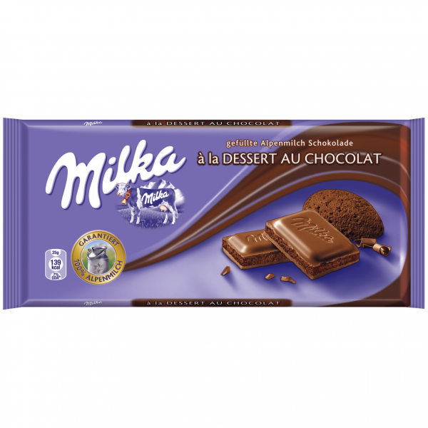 Milka Tafelschokolade à la Dessert au Chocolat 100g MHD:22.9.23